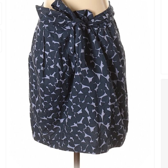 H&M Printed Heart Tie-front Skirt - Size 10 - Picture 1 of 6